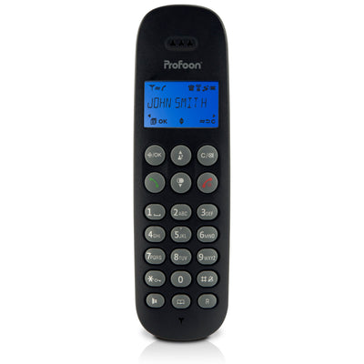 Profoon PDX-300 TRIPLE - DECT telefoon met 3 handsets, zwart