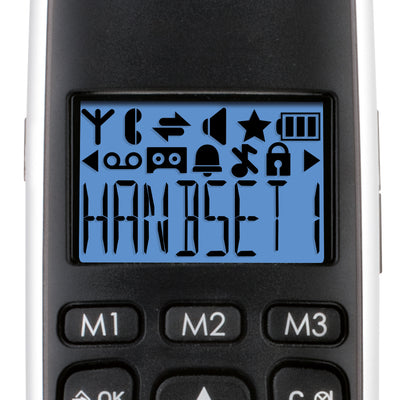 Profoon PDX-2728 - DECT telefoon met grote toetsen en 2 handsets, zwart