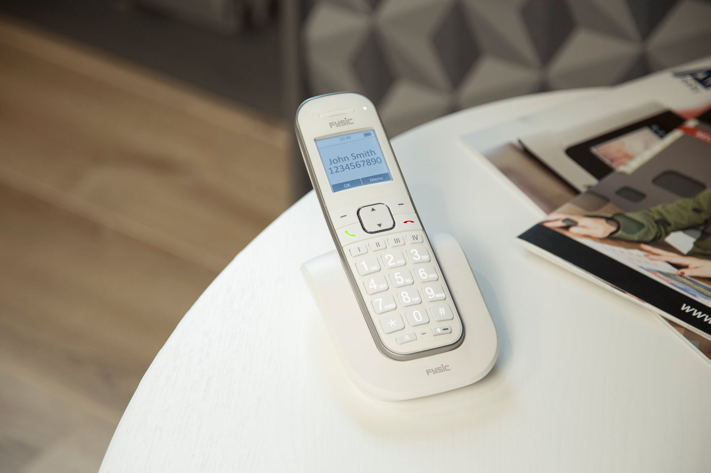 Fysic FX-9000 DUO - Senioren DECT telefoon met grote toetsen en 2 handsets, wit