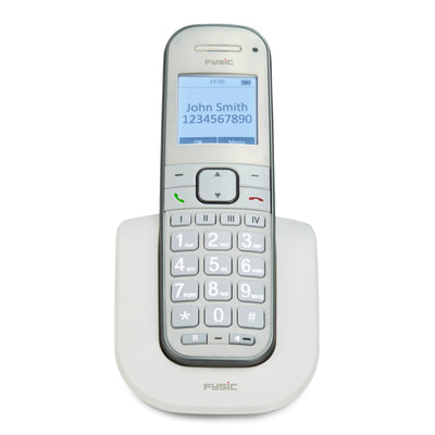 Fysic FX-9000 DUO - Senioren DECT telefoon met grote toetsen en 2 handsets, wit