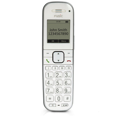 Fysic FX-9000 - Senioren DECT telefoon met grote toetsen en 1 handset, wit