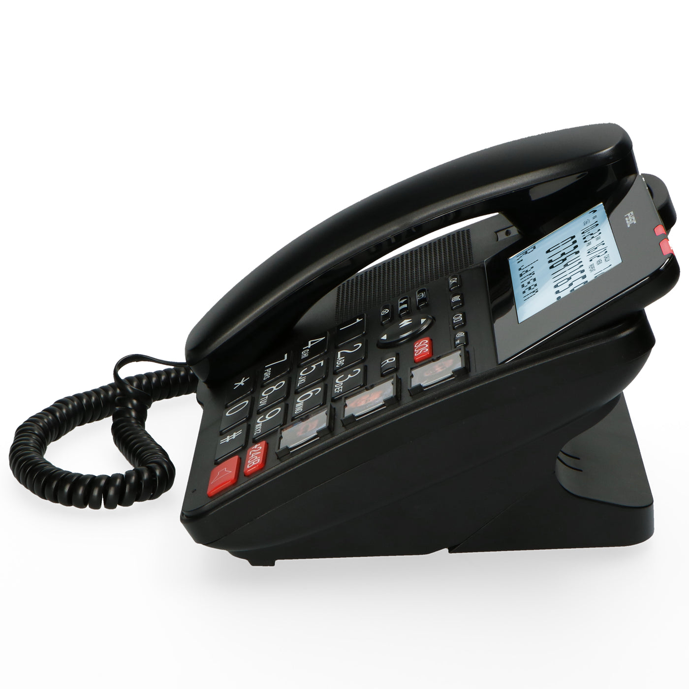 Fysic FX-8025 - Vaste telefoon met antwoordapparaat en DECT telefoon voor senioren, zwart