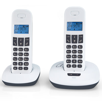 Teleline TEL-170AE - DECT telefoon met antwoordapparaat en 2 handsets, leisteen