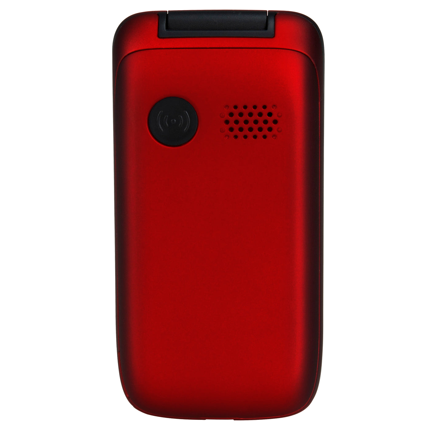 Fysic FM-9710RD - Eenvoudige mobiele klaptelefoon voor senioren met SOS paniekknop, rood