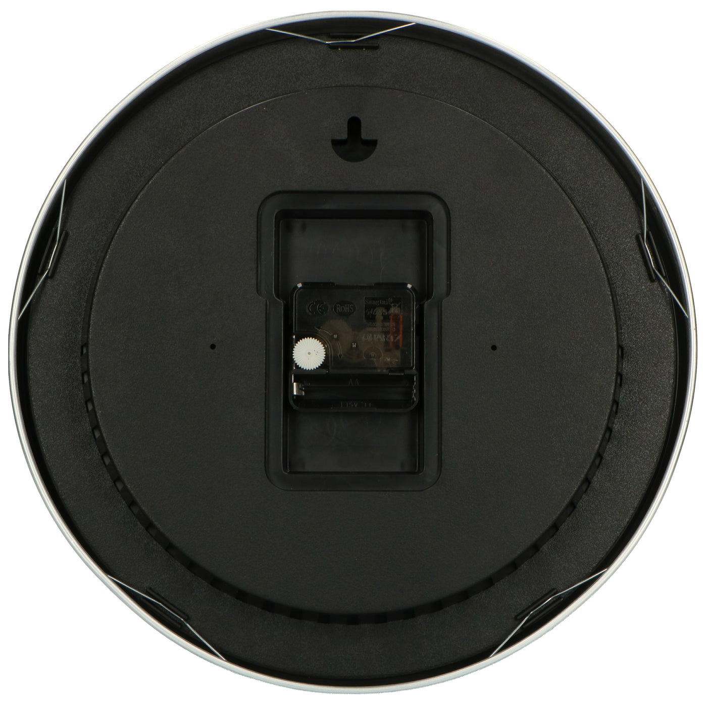 Fysic FK105 - Grote analoge wandklok, aluminium