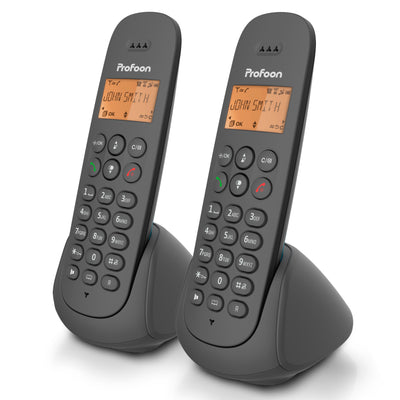 Profoon PDX620 - DECT telefoon met 2 handsets, zwart