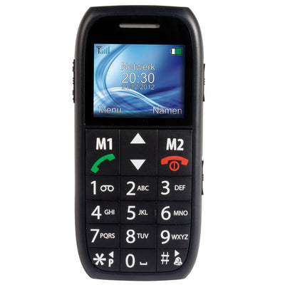 Fysic FM-7500 - Eenvoudige mobiele telefoon voor senioren met SOS paniekknop, zwart