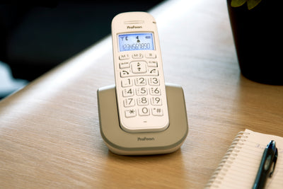 Profoon PDX-2608 DUO - DECT telefoon met grote toetsen en 2 handsets, wit