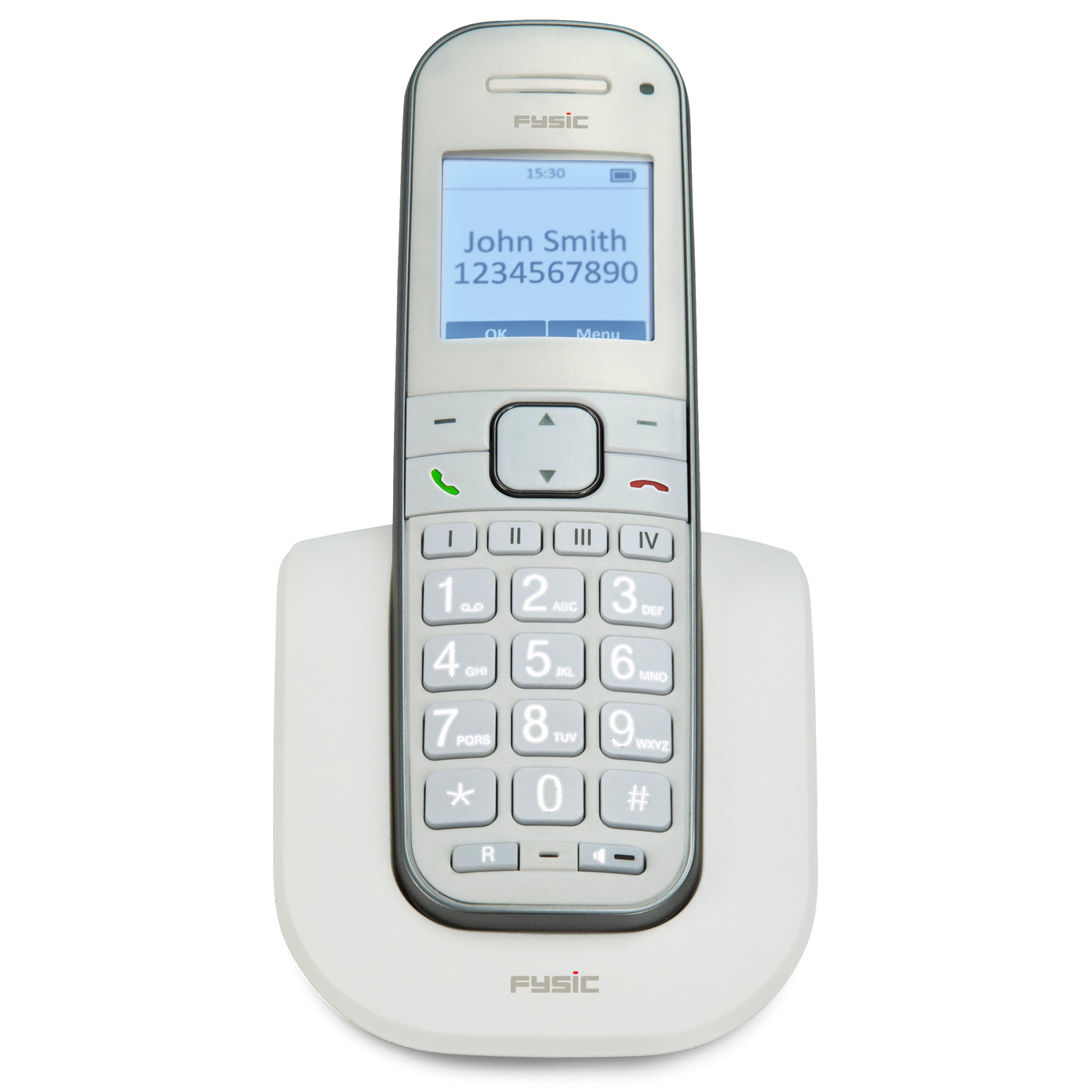 Fysic FX-9000 - Senioren DECT telefoon met grote toetsen en 1 handset, wit