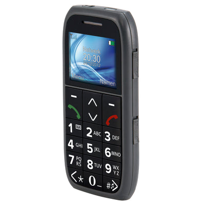 Fysic FM-7575 - Eenvoudige mobiele telefoon voor senioren met SOS paniekknop, zwart