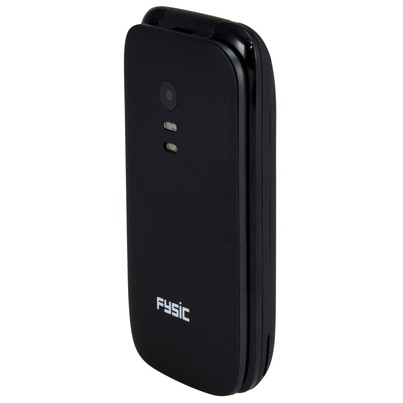 Fysic FM-9760ZT - Eenvoudige mobiele klaptelefoon voor senioren met SOS paniekknop, zwart