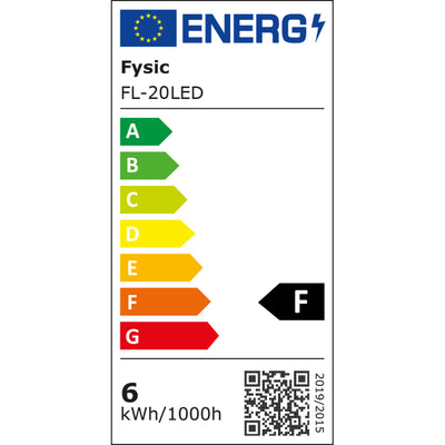 Fysic FL-20LED - LED tafel loeplamp met klem, vergroting 1,75x, wit