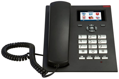 Fysic FM-2950 - GSM vaste telefoon met display voor senioren, antraciet