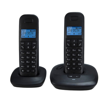 Teleline TEL-170ZT - DECT telefoon met antwoordapparaat en 2 handsets, zwart