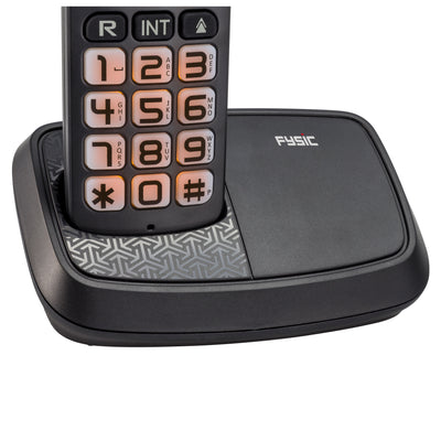 Fysic FX-5500 - Senioren DECT telefoon met grote toetsen en 1 handset, zwart