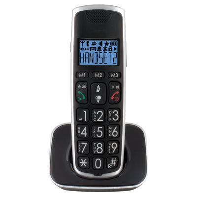 Profoon PDX-2728 - DECT telefoon met grote toetsen en 2 handsets, zwart