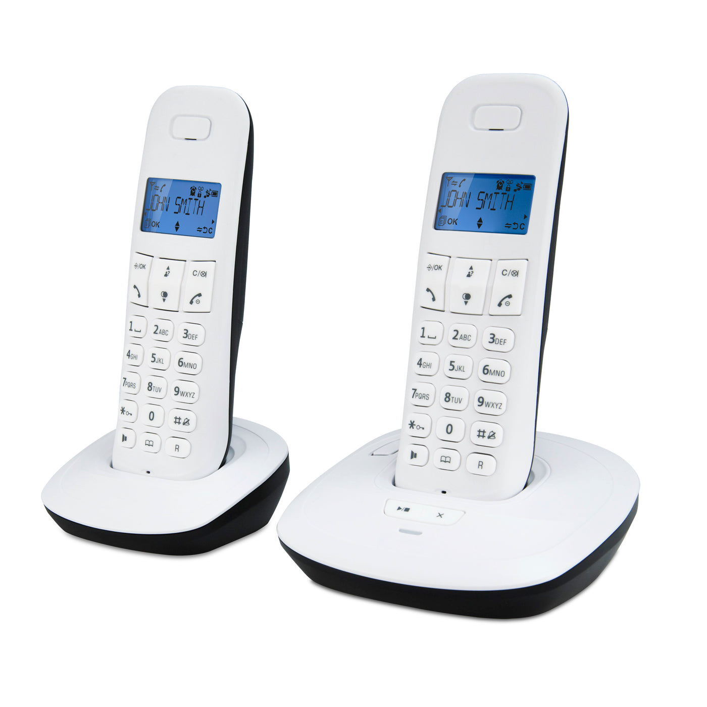 Teleline TEL-170WT - DECT telefoon met antwoordapparaat en 2 handsets, wit