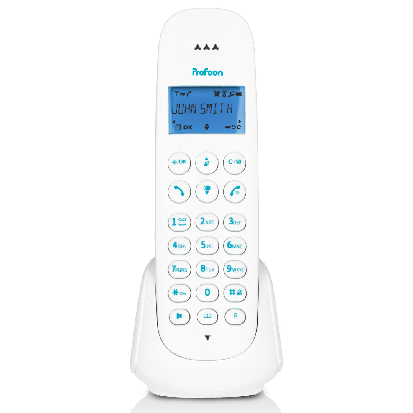 Profoon PDX-300BW - DECT telefoon met 1 handset, blauw