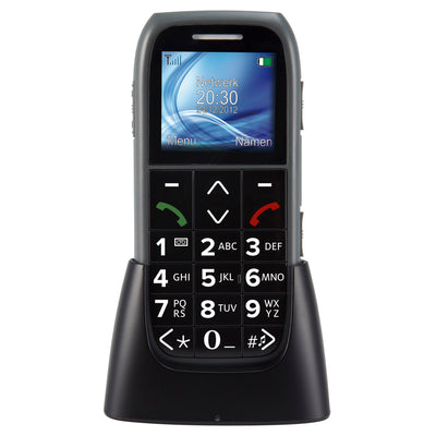 Fysic FM-7575 - Eenvoudige mobiele telefoon voor senioren met SOS paniekknop, zwart