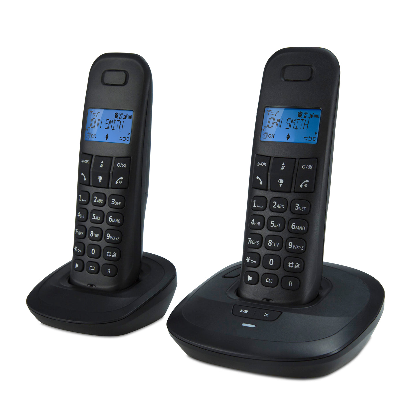 Teleline TEL-170ZT - DECT telefoon met antwoordapparaat en 2 handsets, zwart