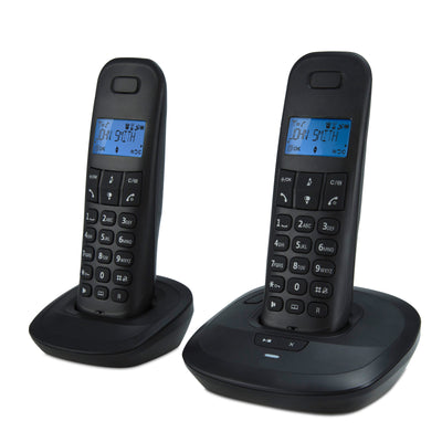 Teleline TEL-170ZT - DECT telefoon met antwoordapparaat en 2 handsets, zwart