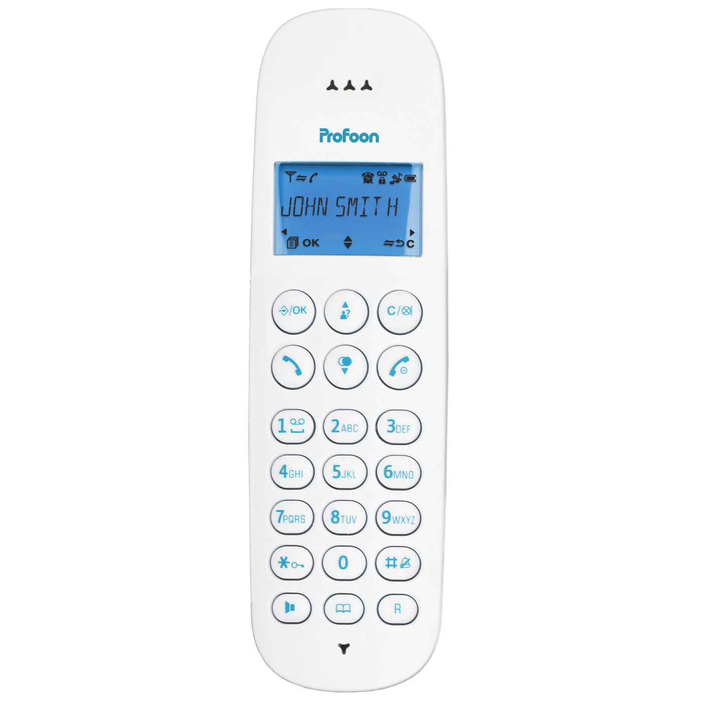 Profoon PDX-300BW - DECT telefoon met 1 handset, blauw