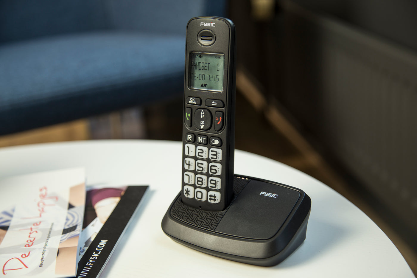 Fysic FX-5500 - Senioren DECT telefoon met grote toetsen en 1 handset, zwart