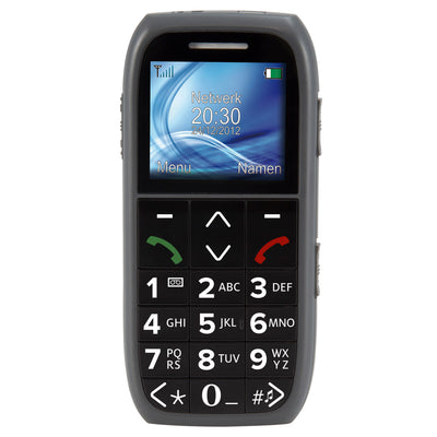 Fysic FM-7575 - Eenvoudige mobiele telefoon voor senioren met SOS paniekknop, zwart