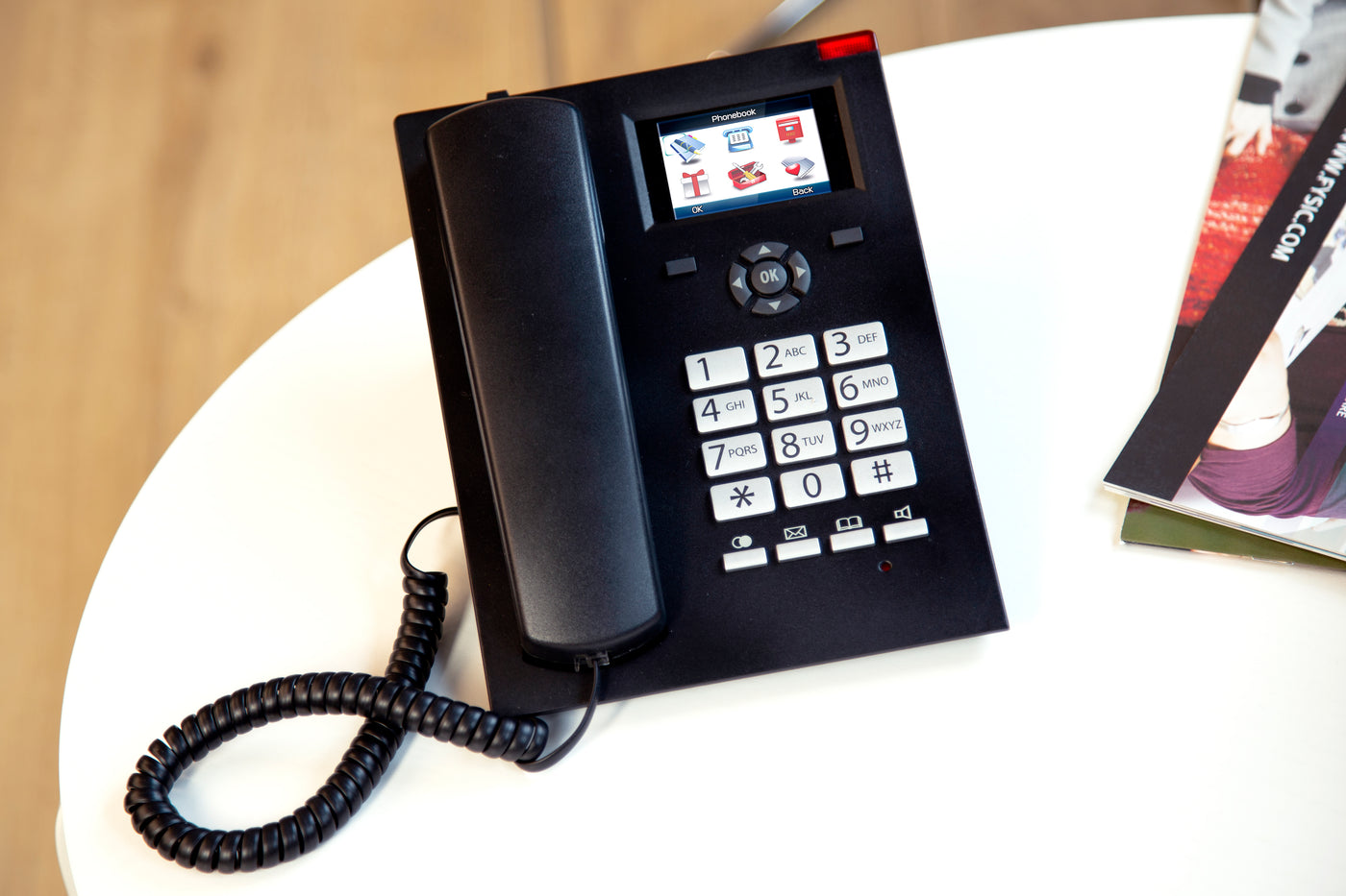 Fysic FM-2950 - GSM vaste telefoon met display voor senioren, antraciet